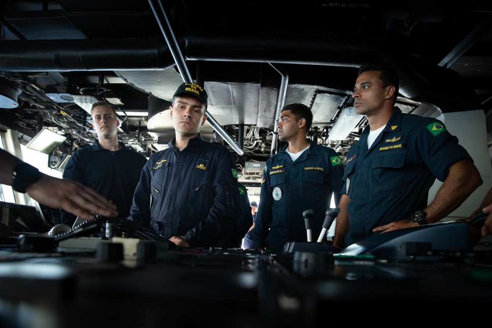 USCGC Stone’s crew builds partnerships with Brazil Navy