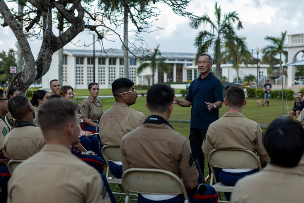 MARFORPAC Band performs for the local Guam community at Plaza de Espana