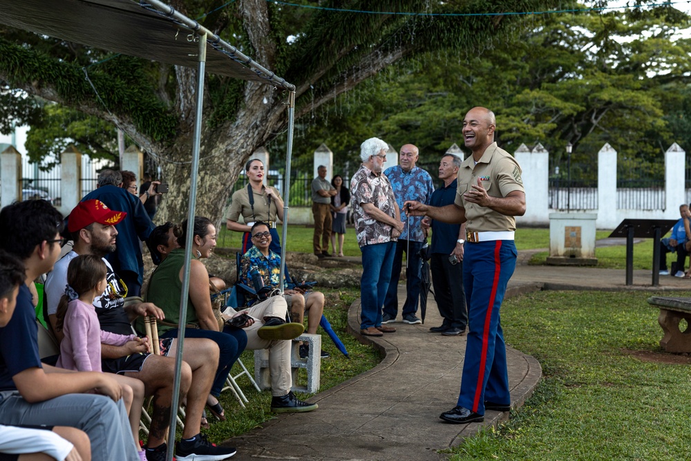 MARFORPAC Band performs for the local Guam community at Plaza de Espana