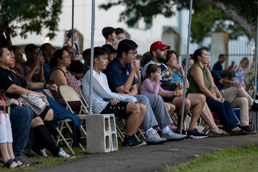 MARFORPAC Band performs for the local Guam community at Plaza de Espana