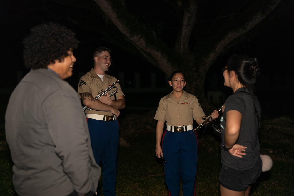 MARFORPAC Band performs for the local Guam community at Plaza de Espana