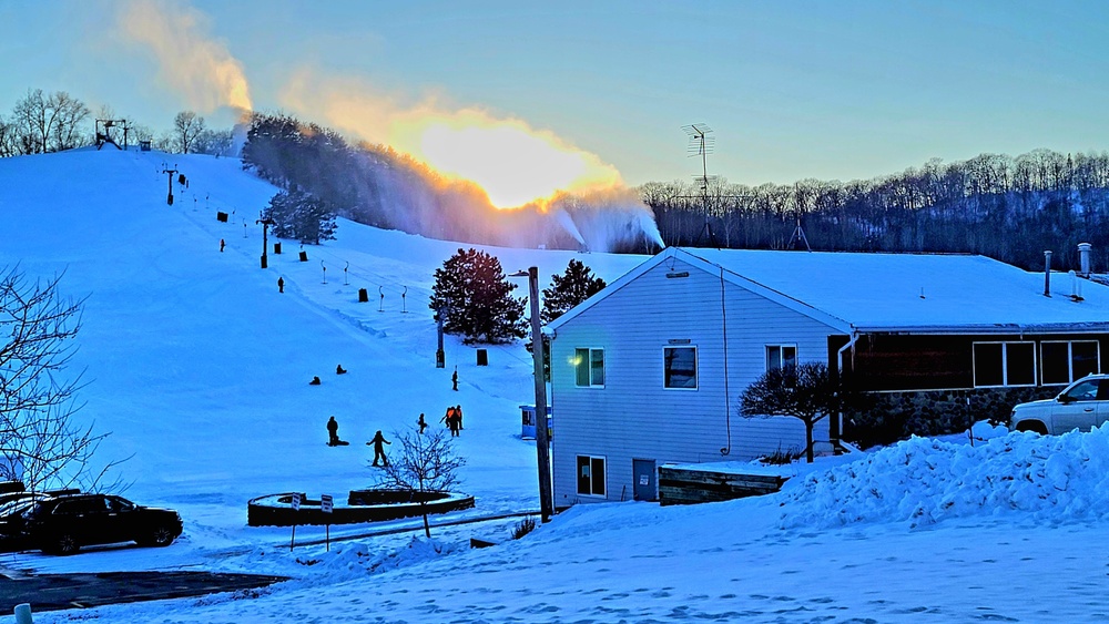 Sunset at Fort McCoy's Whitetail Ridge Ski Area