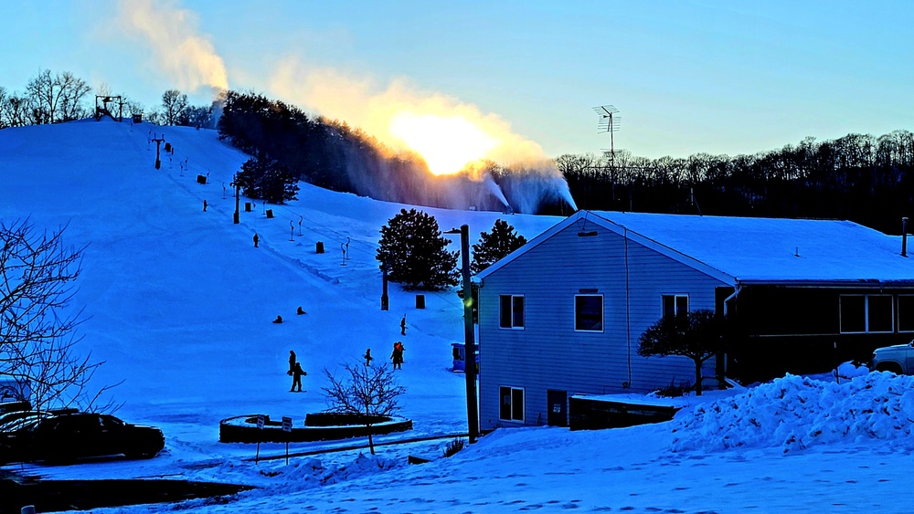 Sunset at Fort McCoy's Whitetail Ridge Ski Area