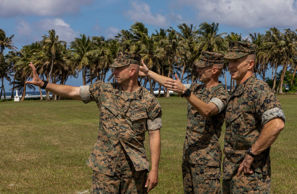 MCIPAC key leaders plan the organization of Marine Corps Base Camp Blaz Reactivation and Naming Ceremony