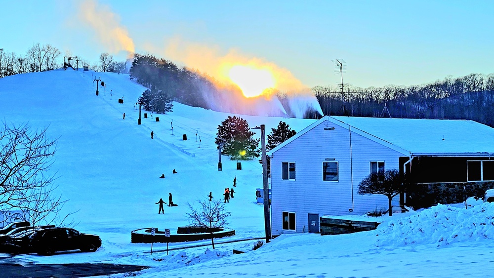 Sunset at Fort McCoy's Whitetail Ridge Ski Area