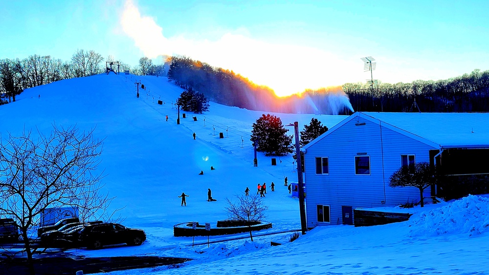 Sunset at Fort McCoy's Whitetail Ridge Ski Area