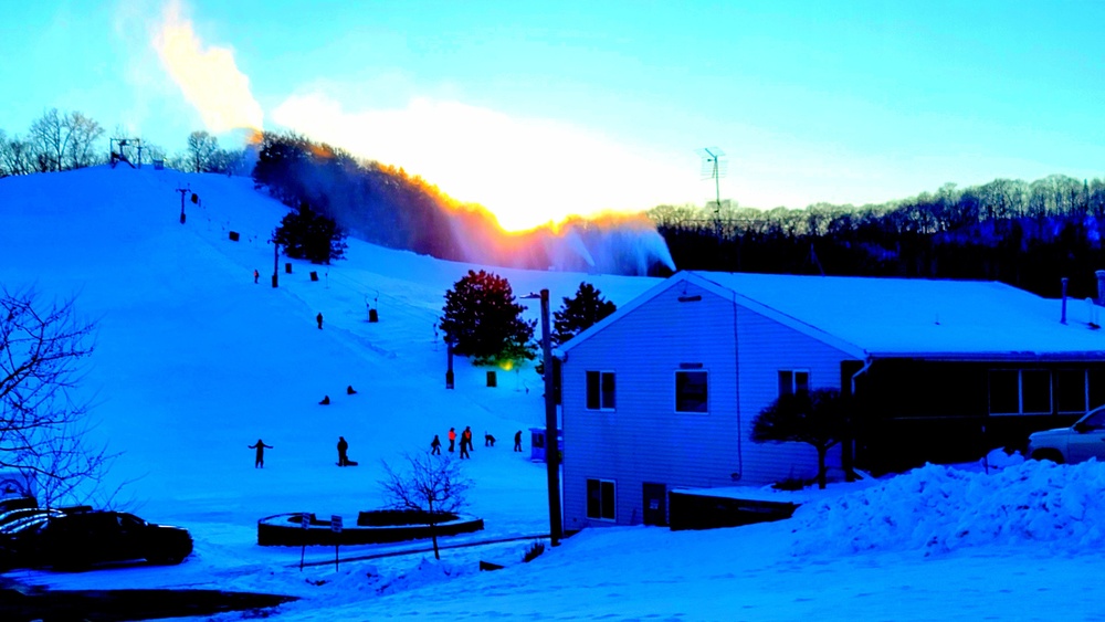 Sunset at Fort McCoy's Whitetail Ridge Ski Area