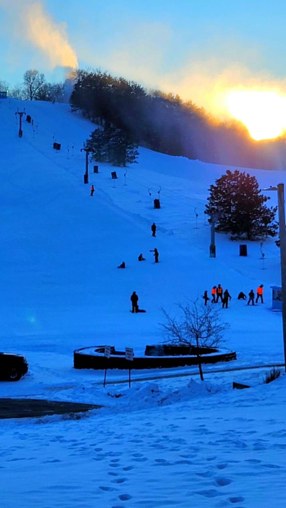 Sunset at Fort McCoy's Whitetail Ridge Ski Area