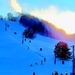 Sunset at Fort McCoy's Whitetail Ridge Ski Area