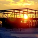 Sun sets on another day of brigade headquarters construction at Fort McCoy