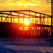 Sun sets on another day of brigade headquarters construction at Fort McCoy