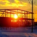 Sun sets on another day of brigade headquarters construction at Fort McCoy