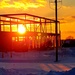 Sun sets on another day of brigade headquarters construction at Fort McCoy