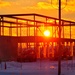 Sun sets on another day of brigade headquarters construction at Fort McCoy