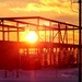 Sun sets on another day of brigade headquarters construction at Fort McCoy