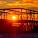 Sun sets on another day of brigade headquarters construction at Fort McCoy