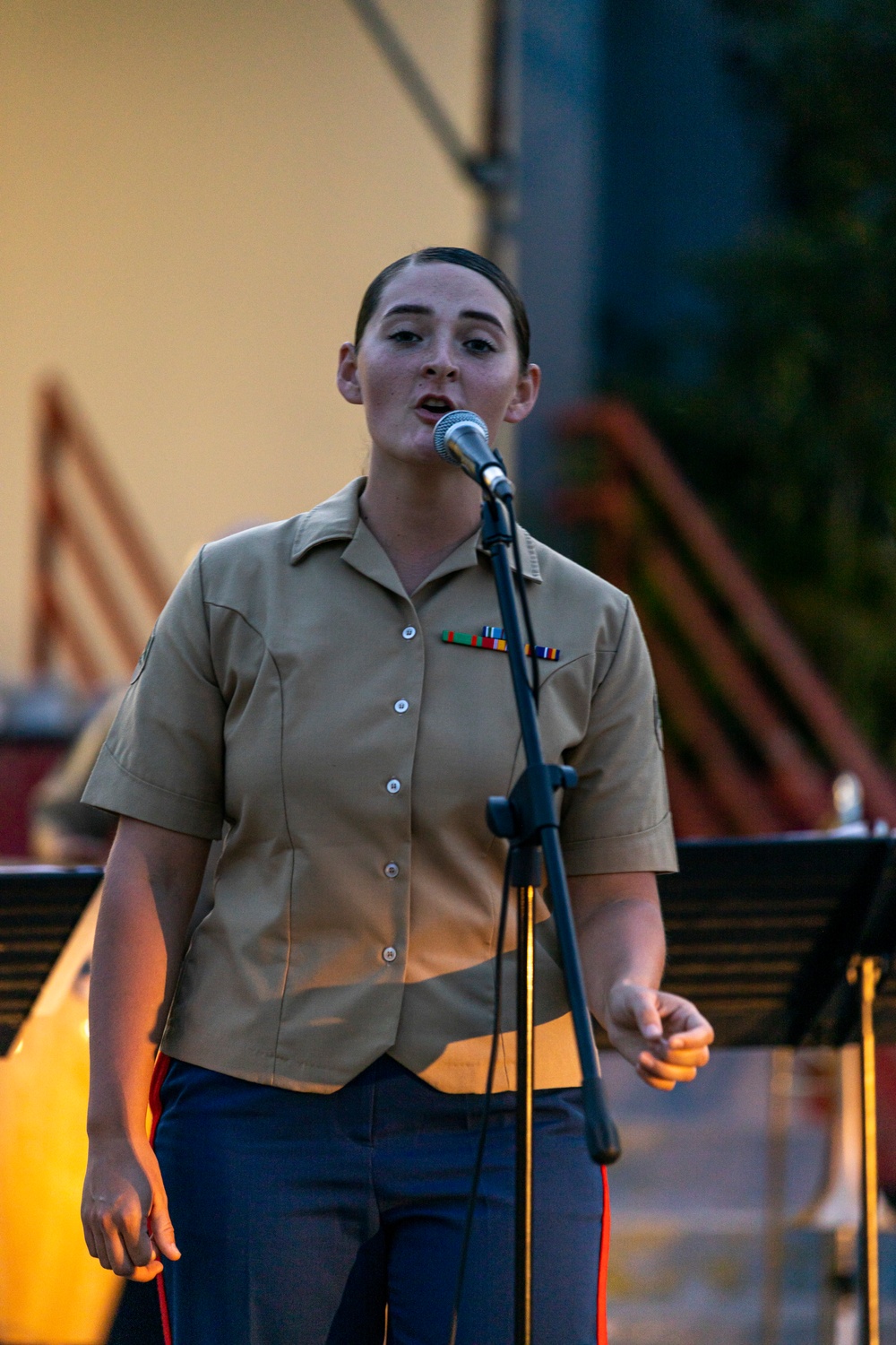 MARFORPAC Band performs for the local Guam community at Hagåt Mayor's Office