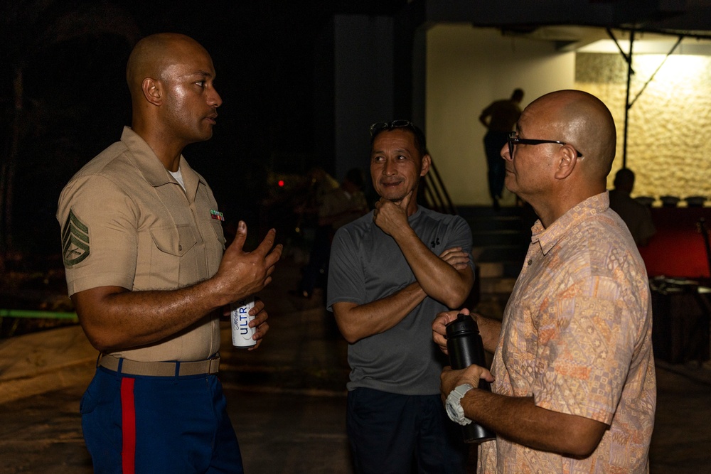 MARFORPAC Band performs for the local Guam community at Hagåt Mayor's Office