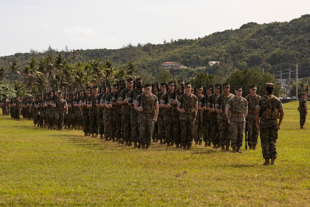 The U.S. Marine Corps reactivates MCB Camp Blaz