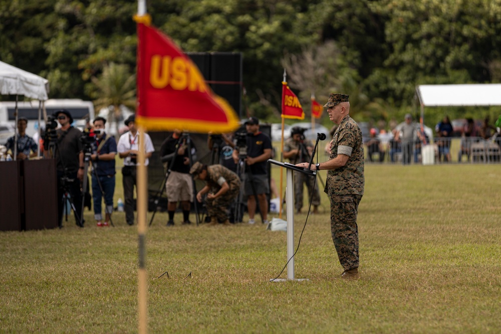 The U.S. Marine Corps reactivates MCB Camp Blaz