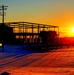 Sun sets on another day of brigade headquarters construction at Fort McCoy