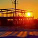 Sun sets on another day of brigade headquarters construction at Fort McCoy