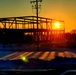 Sun sets on another day of brigade headquarters construction at Fort McCoy