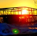 Sun sets on another day of brigade headquarters construction at Fort McCoy