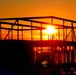 Sun sets on another day of brigade headquarters construction at Fort McCoy