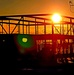 Sun sets on another day of brigade headquarters construction at Fort McCoy