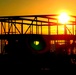 Sun sets on another day of brigade headquarters construction at Fort McCoy