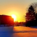 New barracks at Fort McCoy at sunset