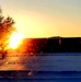 New barracks at Fort McCoy at sunset