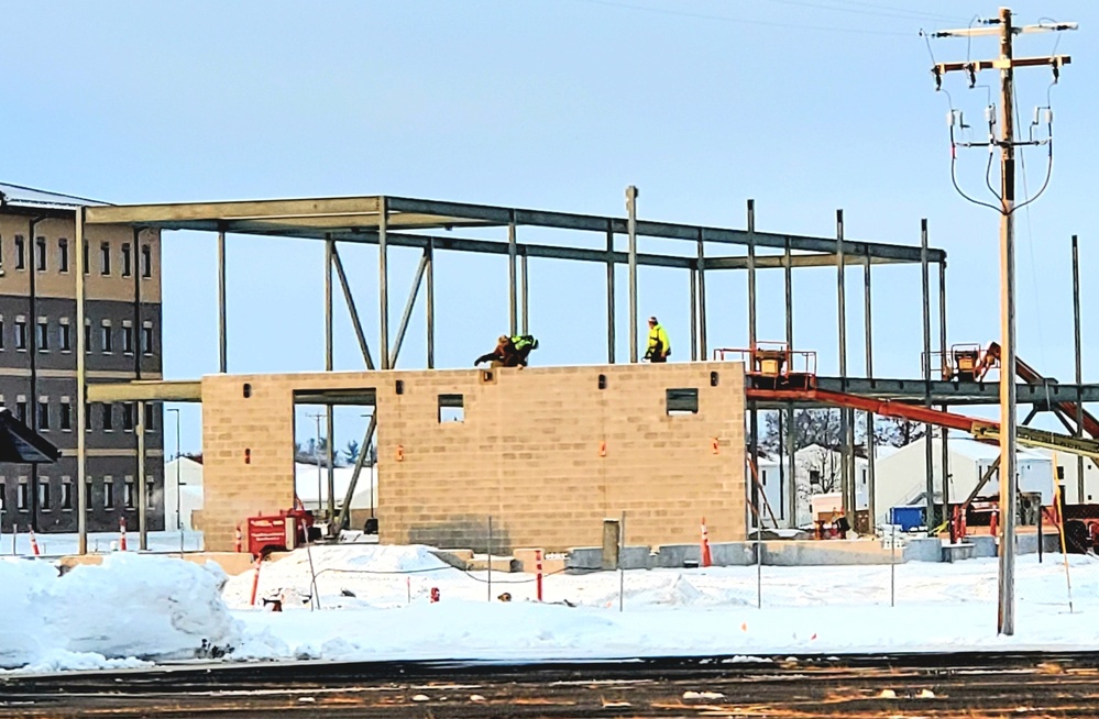 January 2023 construction operations of $11.96 million transient training brigade headquarters at Fort McCoy