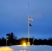 U.S. flag at half-staff at Fort McCoy