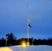 U.S. flag at half-staff at Fort McCoy