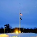 U.S. flag at half-staff at Fort McCoy