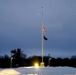 U.S. flag at half-staff at Fort McCoy