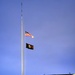 U.S. flag at half-staff at Fort McCoy