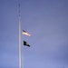 U.S. flag at half-staff at Fort McCoy