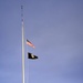 U.S. flag at half-staff at Fort McCoy