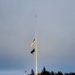 U.S. flag at half-staff at Fort McCoy