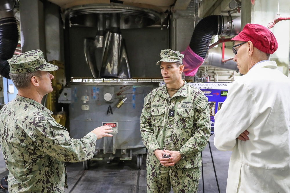 Rear Adm. John Gumbleton Visits NSWC IHD