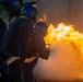 U.S. Navy Sailors participate in firefighting training