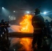 U.S. Navy Sailors participate in firefighting training