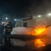 U.S. Navy Sailors participate in firefighting training