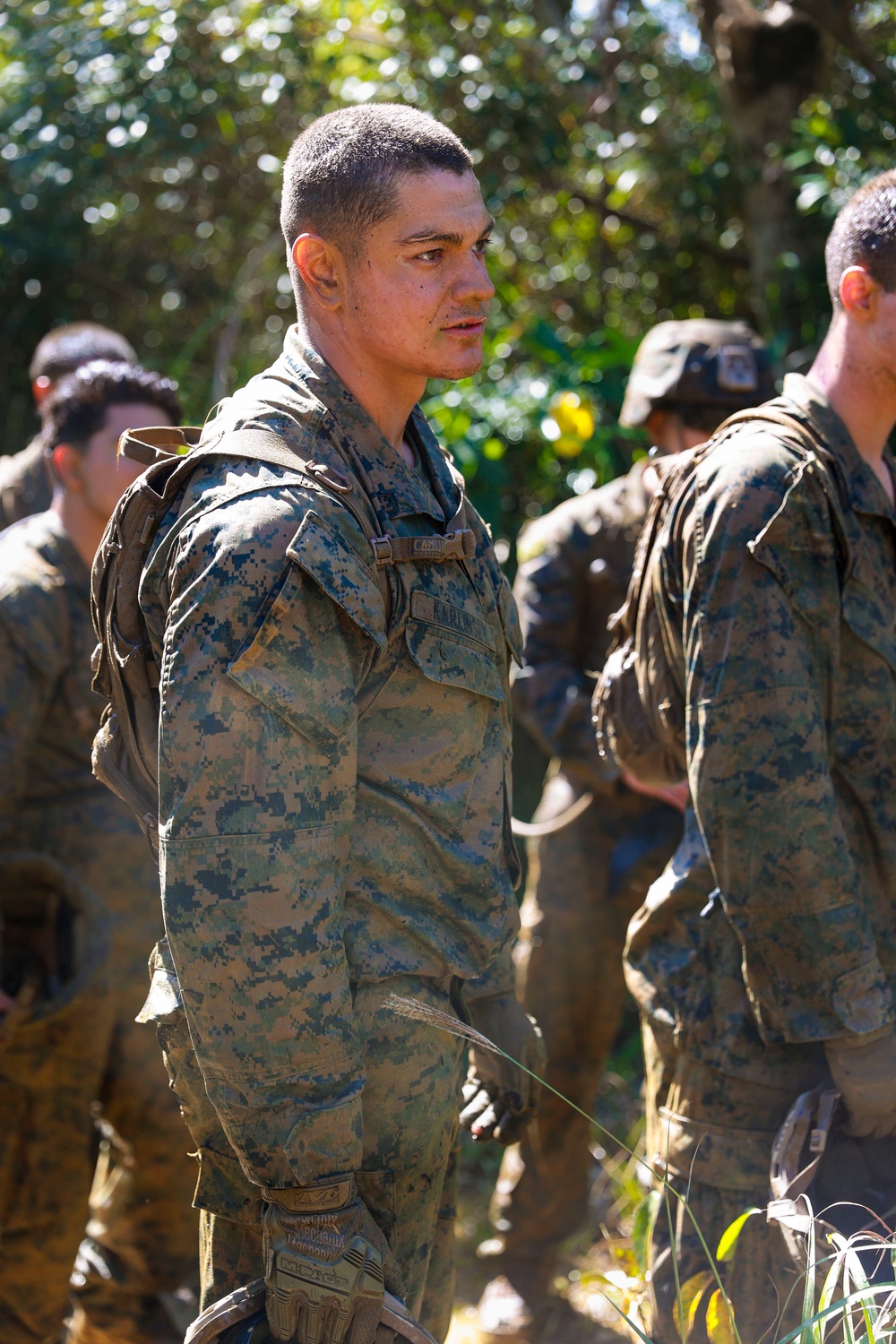 Marines with 3rd Marine Division, at U.S. Marine Corps Camp Gonsalves Jungle Warfare Training Center Okinawa, Japan.