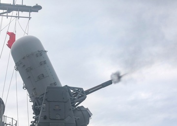 USS Chancellorsville live fire exercise