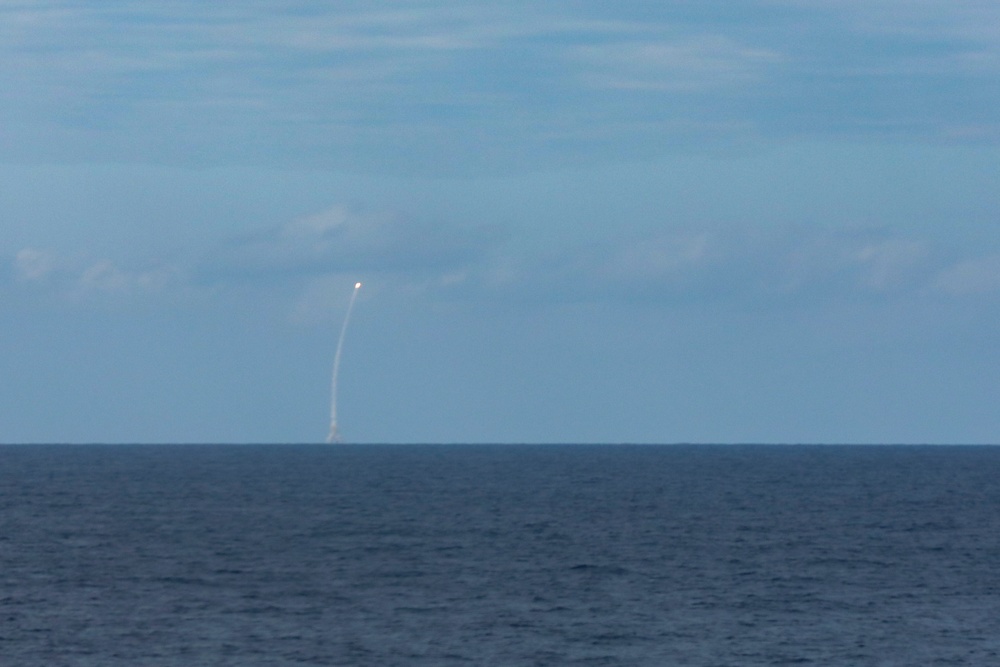 USS Shiloh live fire exercise