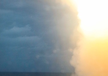 USS Chancellorsville live fire exercise